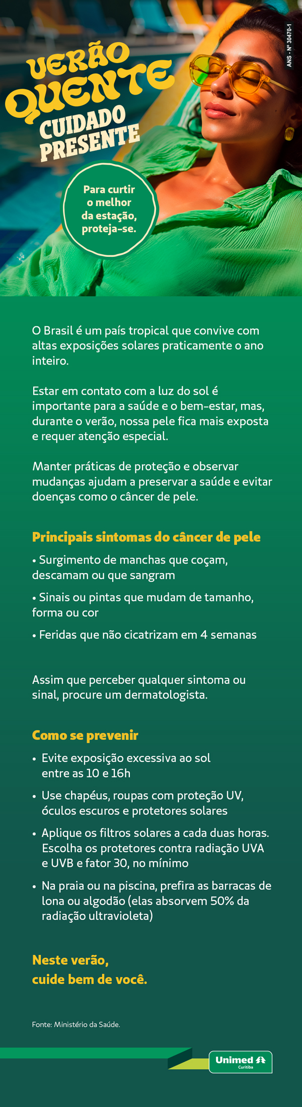 e-mail mkt câncer de pele verão quente cuidado presente