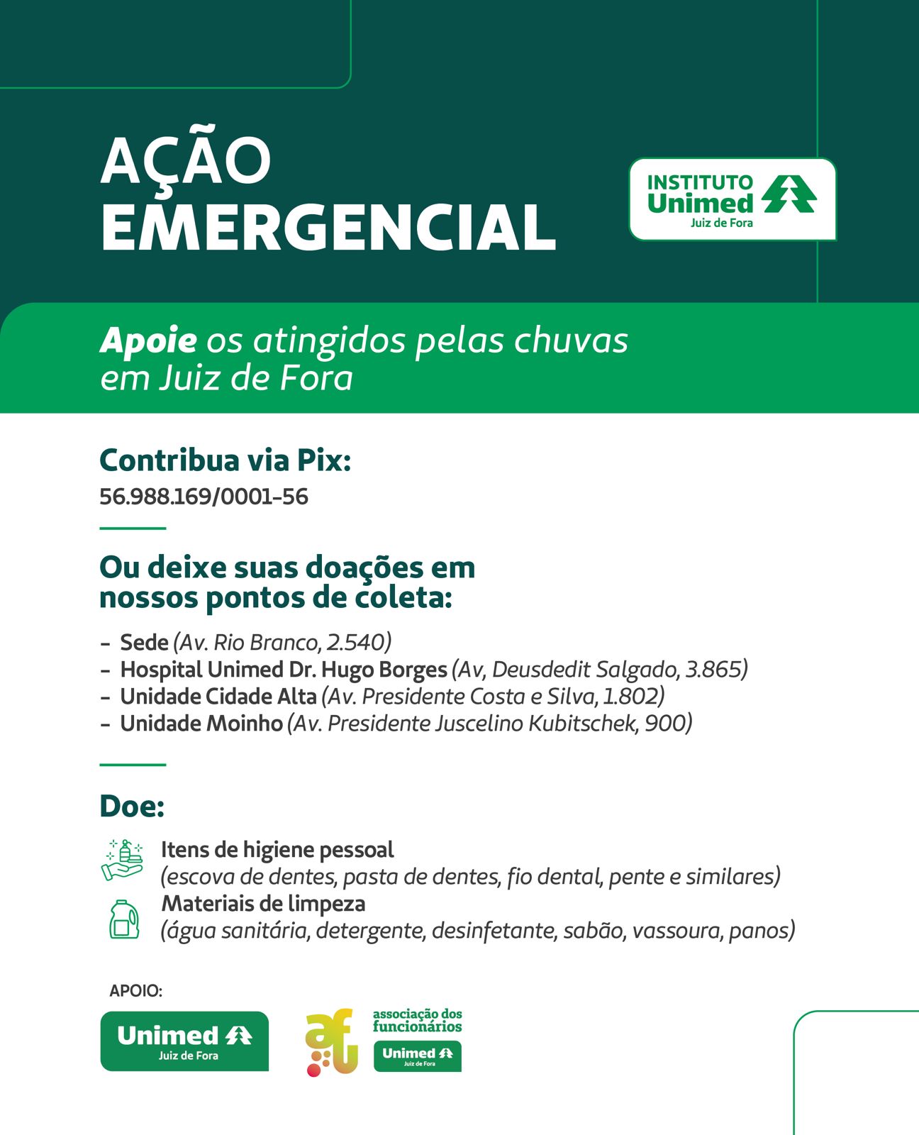 Ação emergencial Juiz de Fora
