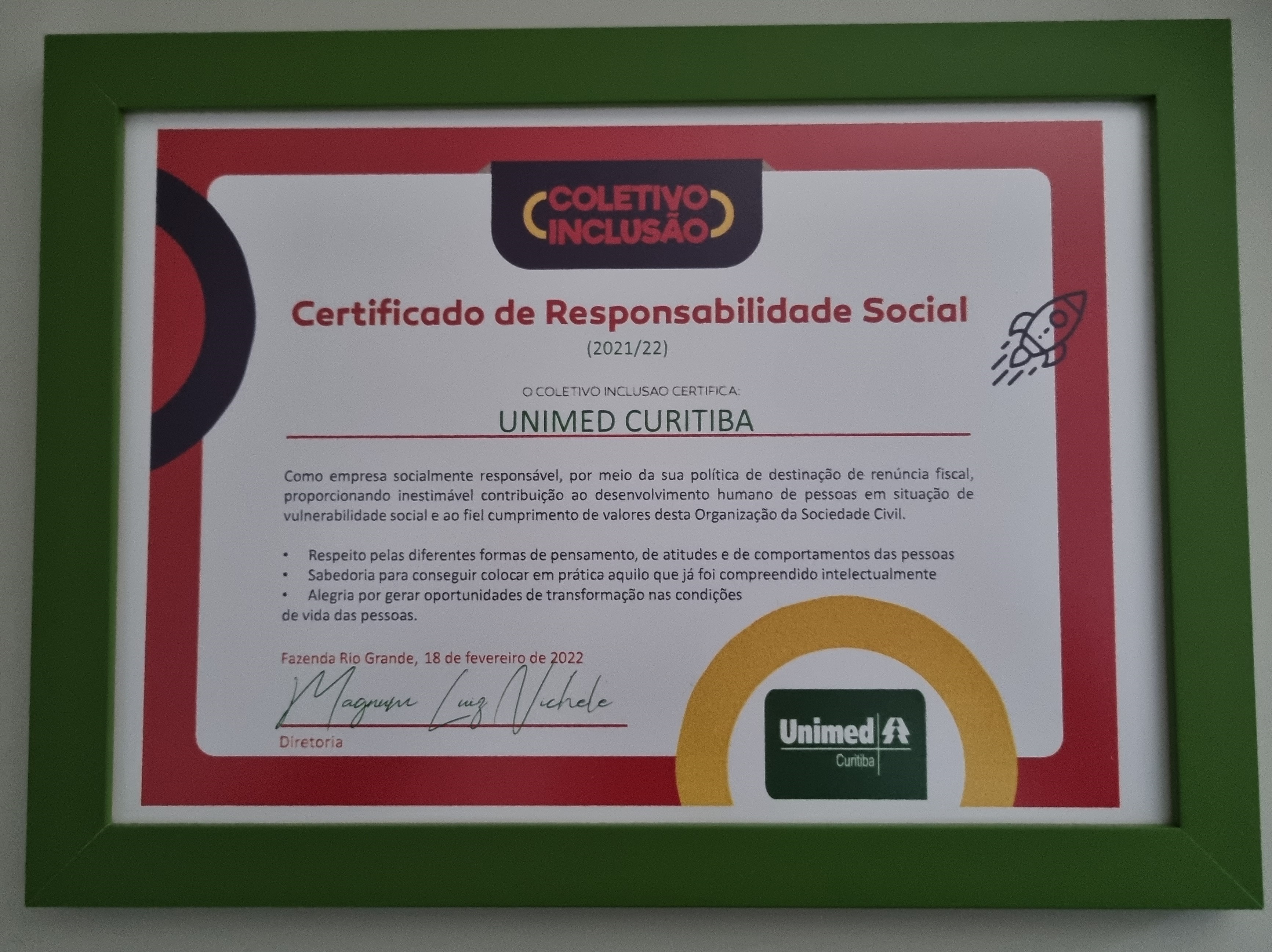 certificado de responsabilidade social