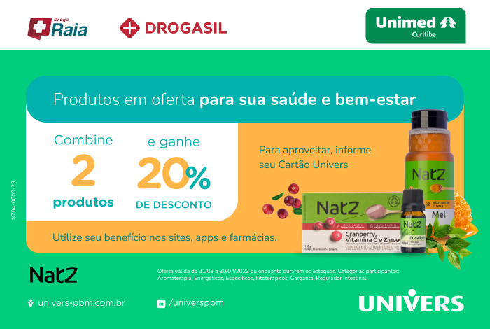 Confira as ofertas de abril das farmácias Droga Raia