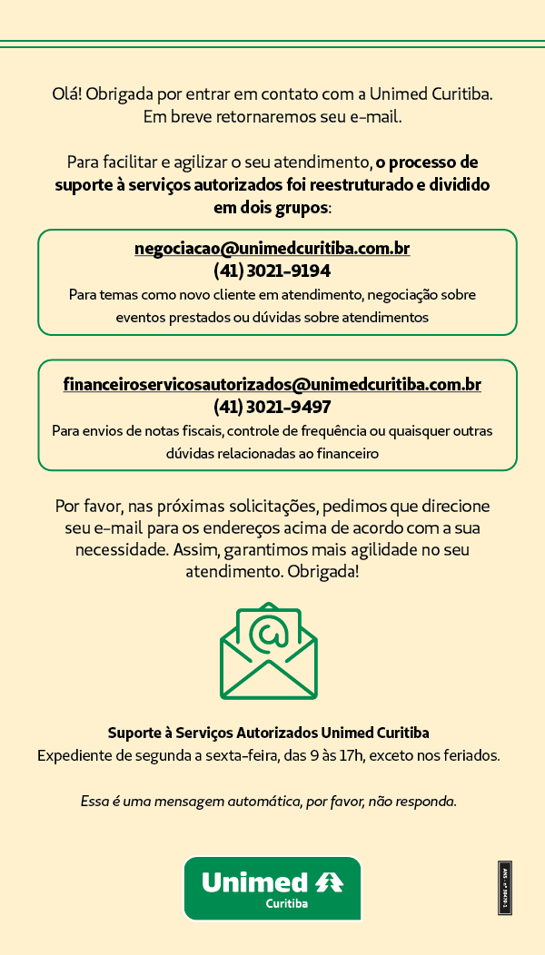 Suporte a serviços autorizados